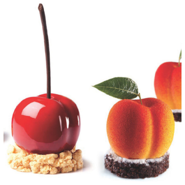 JB Prince MA129 TUTTIFRUTTI Cherry / Peach By Pavoni 3D Silicone Mold 15-1/4"W X 6-1/4"D X 6"H