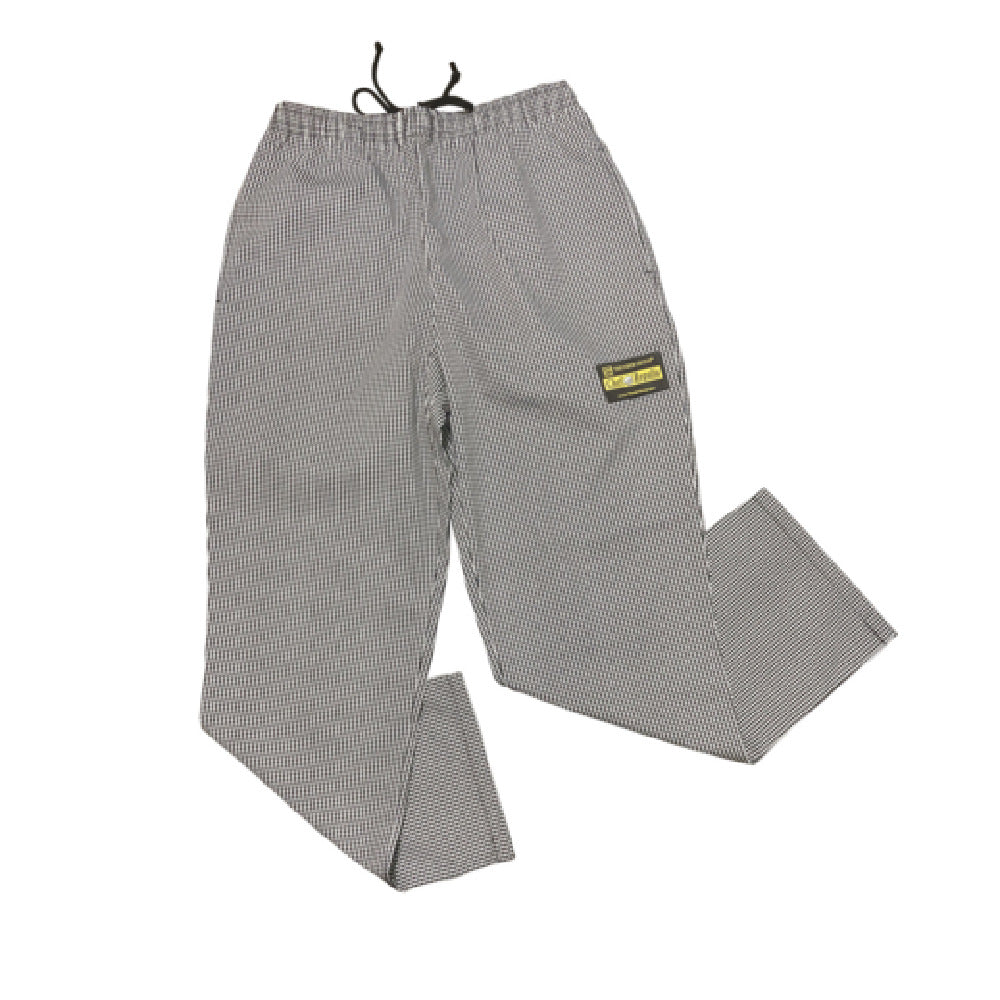 Thunder Group CP203HD2XL Chef Regalia Relaxed Fit Chef Pants 2x-large 65/35 Poly/cotton