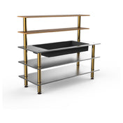 Steelite MGCMLC03BBXF Mogogo Buffet Solutions Modular Pro Back Bar 5-tier 71" X 29-1/2" X 60-1/2"