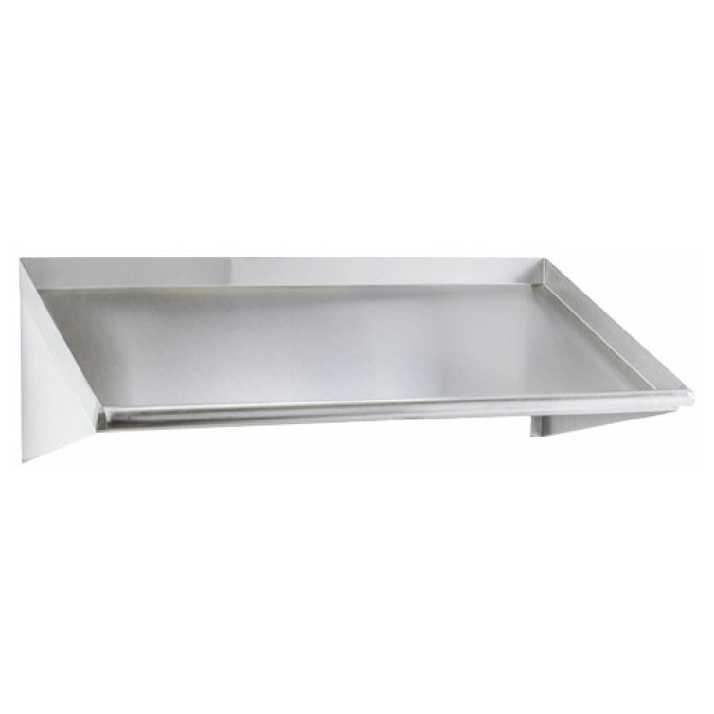 Omcan 47299 Wall Mounted Slanted Dish Rack Shelf 72"W X 22-1/2"D X 14-1/4"H