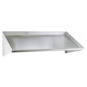 Omcan 47299 Wall Mounted Slanted Dish Rack Shelf 72"W X 22-1/2"D X 14-1/4"H