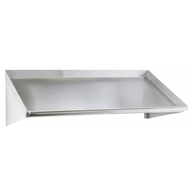 Omcan 47299 Wall Mounted Slanted Dish Rack Shelf 72"W X 22-1/2"D X 14-1/4"H