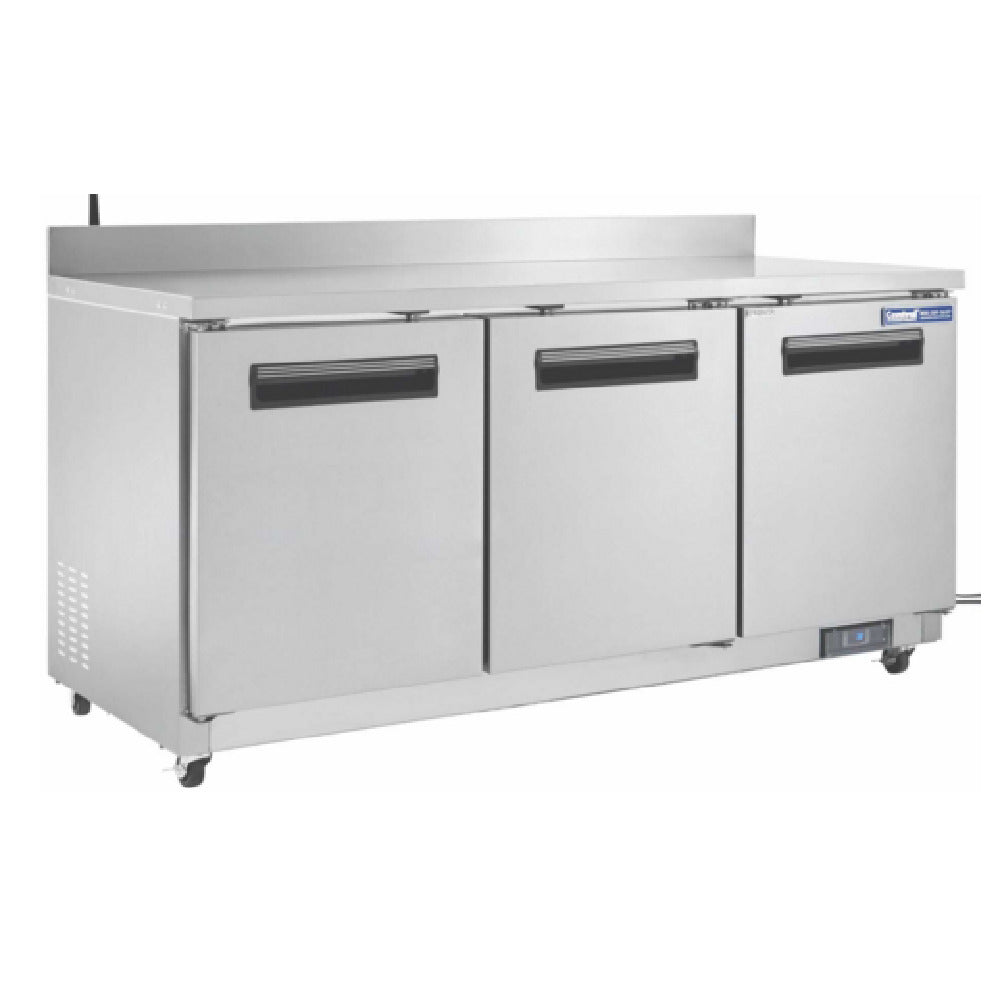 Hubert 69K-817 - Kratos® Worktop Refrigerator, 72"W X 30"D X 39"H, 18 Cu. Ft.