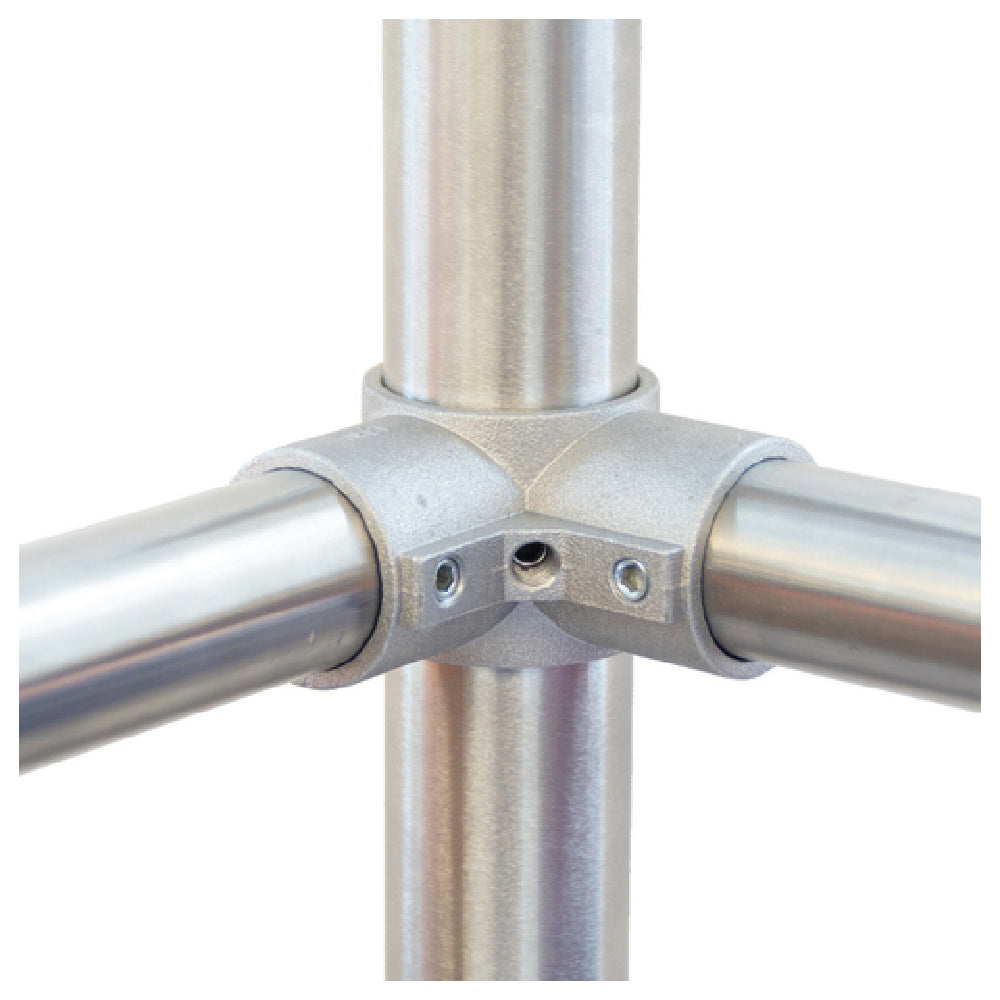 Advance Tabco K-477C Replacement Corner Leg Clamp L-shaped Slides Over 1-5/8” Leg & Accepts 1-1/4” Diameter Cross Rails