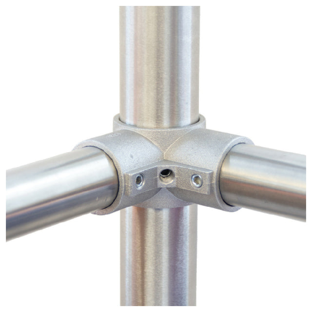 Advance Tabco K-477C Replacement Corner Leg Clamp L-shaped Slides Over 1-5/8” Leg & Accepts 1-1/4” Diameter Cross Rails
