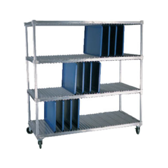 New Age Industrial 95413 Tray-Drying Rack Mobile 2 Tray Levels