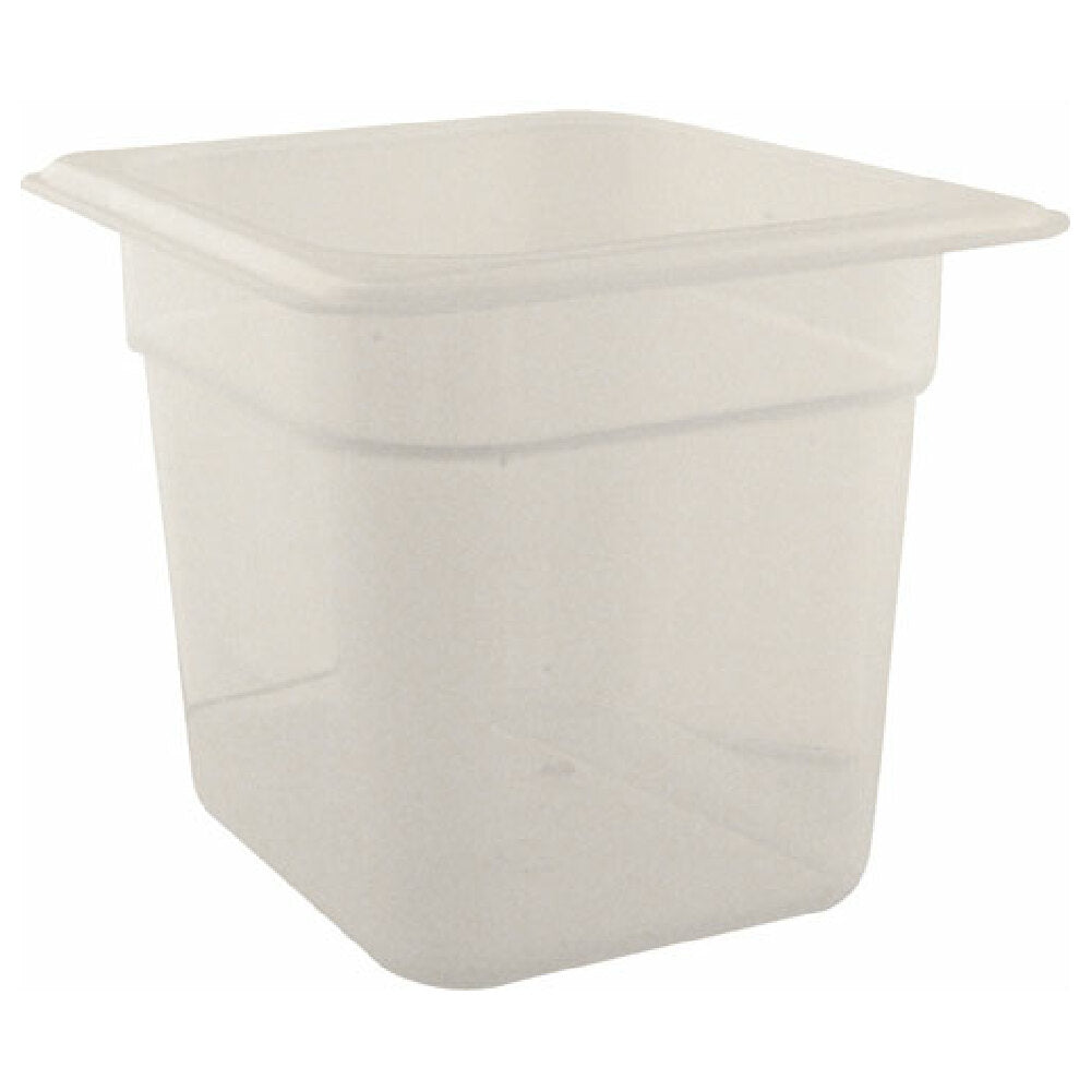 Cambro 66PP-190 Pan 1/6 X 6 Plastic Semi Clear