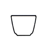 Steelite HL12400 Chinese Cup 4-1/2 Oz. 2-3/8" Dia. X 3"H