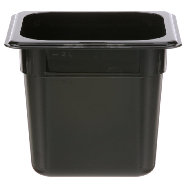 Cambro 66CW(110) Pan Sixth X 6 Black 110