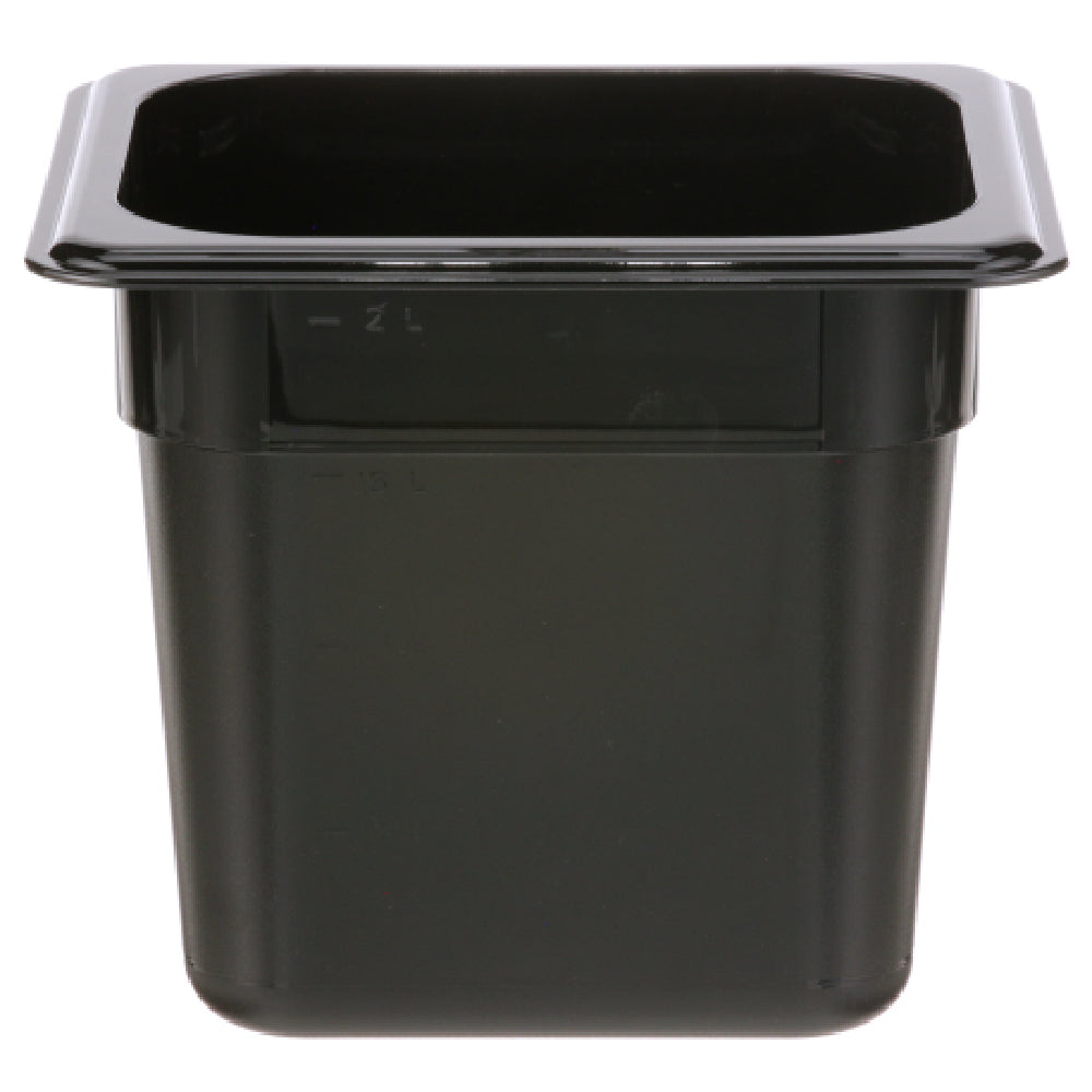 Cambro 66CW110 Pan Sixth X 6 Black 110