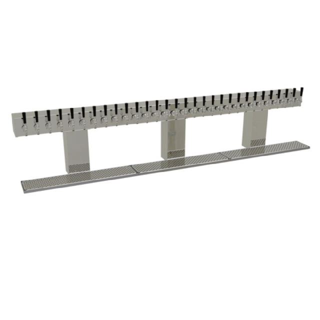 Glastender BRT-30-MFR Bridge Draft Dispensing Tower Countertop (30) Stainless Steel Faucets (handles Not Included)