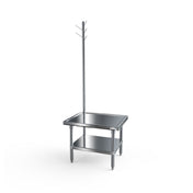 NBR Equipment MSS-3024UR Mixer Stand 30"W X 24"D X 24"H 14ga T304 Marine Edges Top