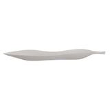 Bon Chef 81007PWHT Platter 29-1/2" X 5-1/2" X 2-7/16"H Leaf Shaped