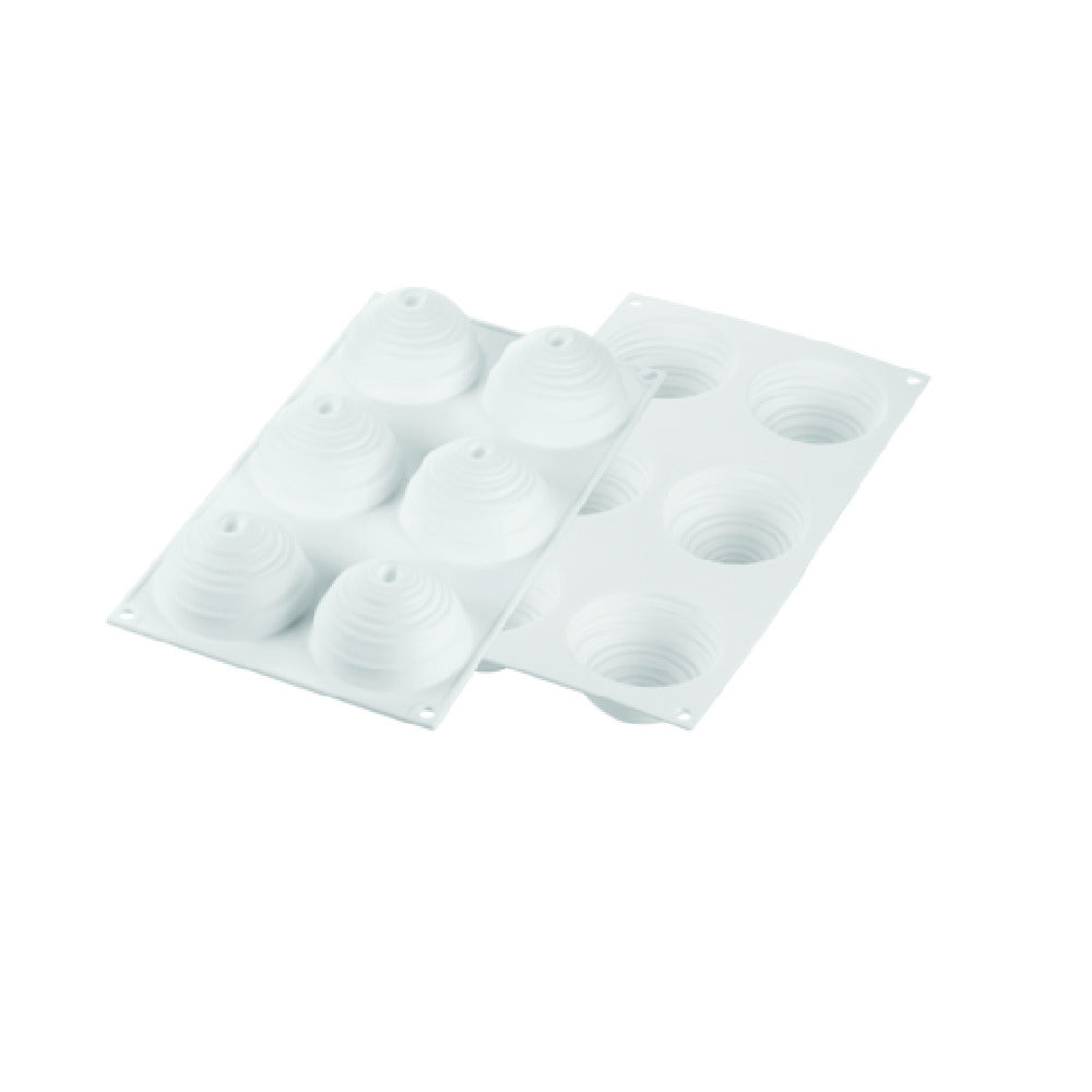 Louis Tellier CURVE MONTBLANC Silicone Mould 3"dia. X 1.65"H Dishwasher Safe