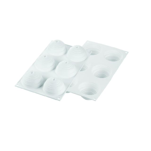 Louis Tellier CURVE MONTBLANC Silicone Mould 3"dia. X 1.65"H Dishwasher Safe