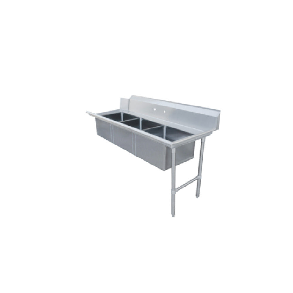 Omcan 48496 (48496) Soiled Dishtable Straight Design 72"W X 30"D X 44"H