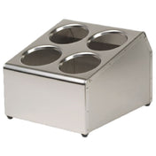 Royal ROY SLV DSP 4 - Silverware Dispenser, 4 Hole, Stainless Steel