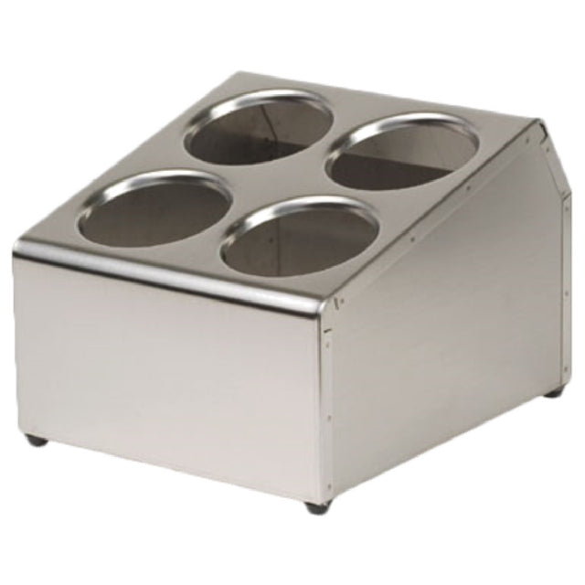 Royal ROY SLV DSP 4 - Silverware Dispenser, 4 Hole, Stainless Steel