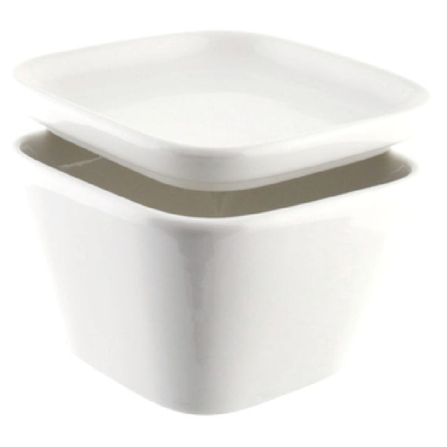 10 Strawberry St WTR-3TPRBWL-LID - Square Lid, 3-1/2", Tapered