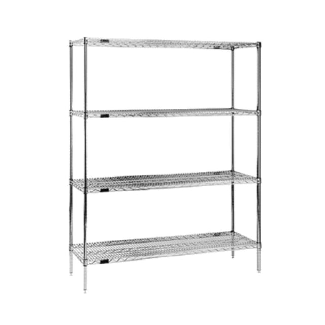 Eagle 1860E74 Red-i-Pak® Shelving Unit 4-tier 60"W X 18"D X 74"H