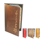 Menu Solutions W180A Menu Cover Holds 5-1/2" X 8-1/2" Inserts Quad Panel Booklet With 6 Views