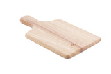 A light-colored TableCraft bread board with a handle, placed on a white background. The board features a smooth natural finish wood surface, subtle grain pattern, rounded edges, and a rectangular shape.