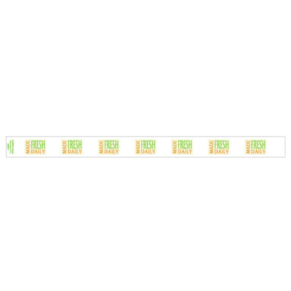 Hubert 85871 - Band-It Food Label, "Made Fresh Daily", 13-3/4" X 1"