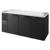 True Refrigeration TBR72-RISZ1-L-B-SSS-1 Refrigerated Back Bar Cooler Three-section