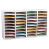 Alpine Industries ADI500-36-WHI Paper Sorter/Literature File Organizer 36 Compartment