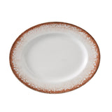 Yanco PR-213 Porto Plate 12 7/8"W X 101/8"D X 1 1/8"H Oval