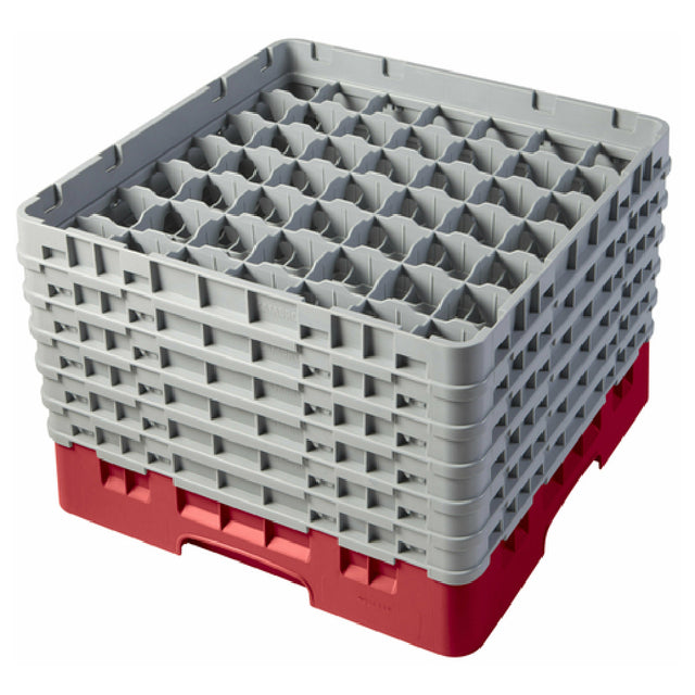Cambro 49S1114163 Camrack® Glass Rack With (6) Soft Gray Extenders Full Size