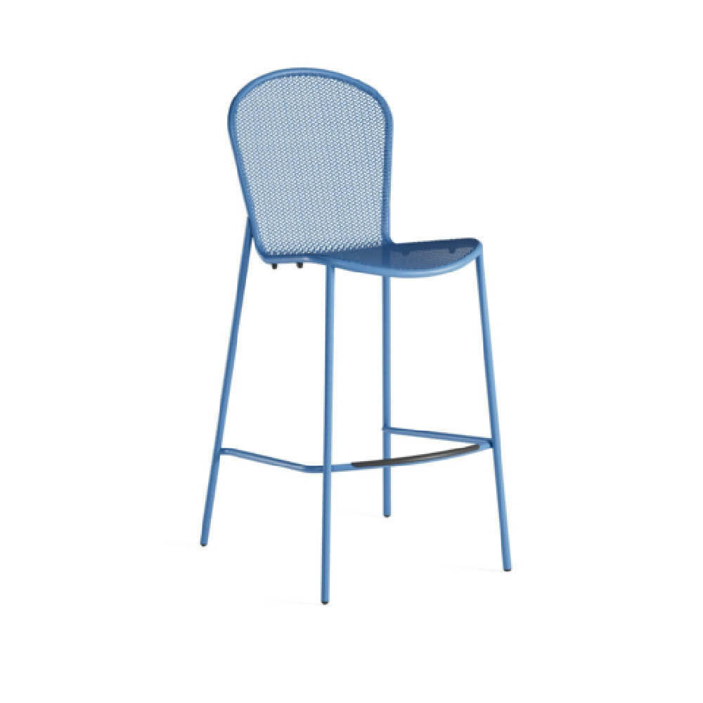 Emuamericas, Llc E460 - Ronda 2.0 Stacking Barstool, Outdoor/indoor, Extended Steel Mesh Back And Seat