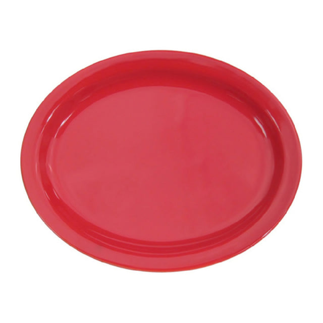 CAC China L-12NR-R Las Vegas Platter 9-3/4"L X 7-1/4"W X 3/4"H Oval