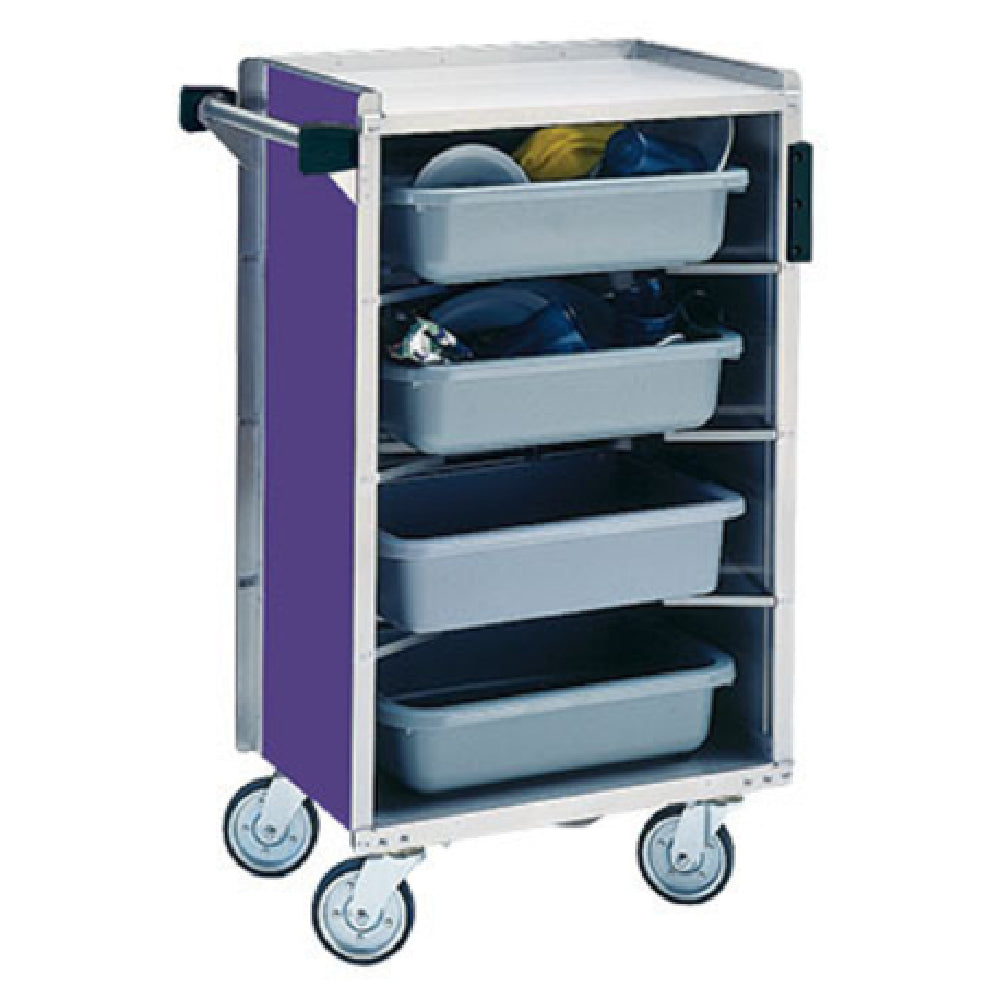 Lakeside 890 Bussing Cart Enclosed Back & Sides (4) Shelf
