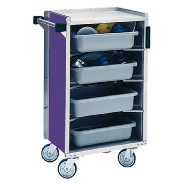 Lakeside 890A Bussing Cart Enclosed Back & Sides (4) Shelf