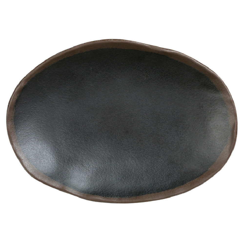 Steelite 7199TM008 Oval Plate 9.5" X 6.75" X 1.25" Greystone