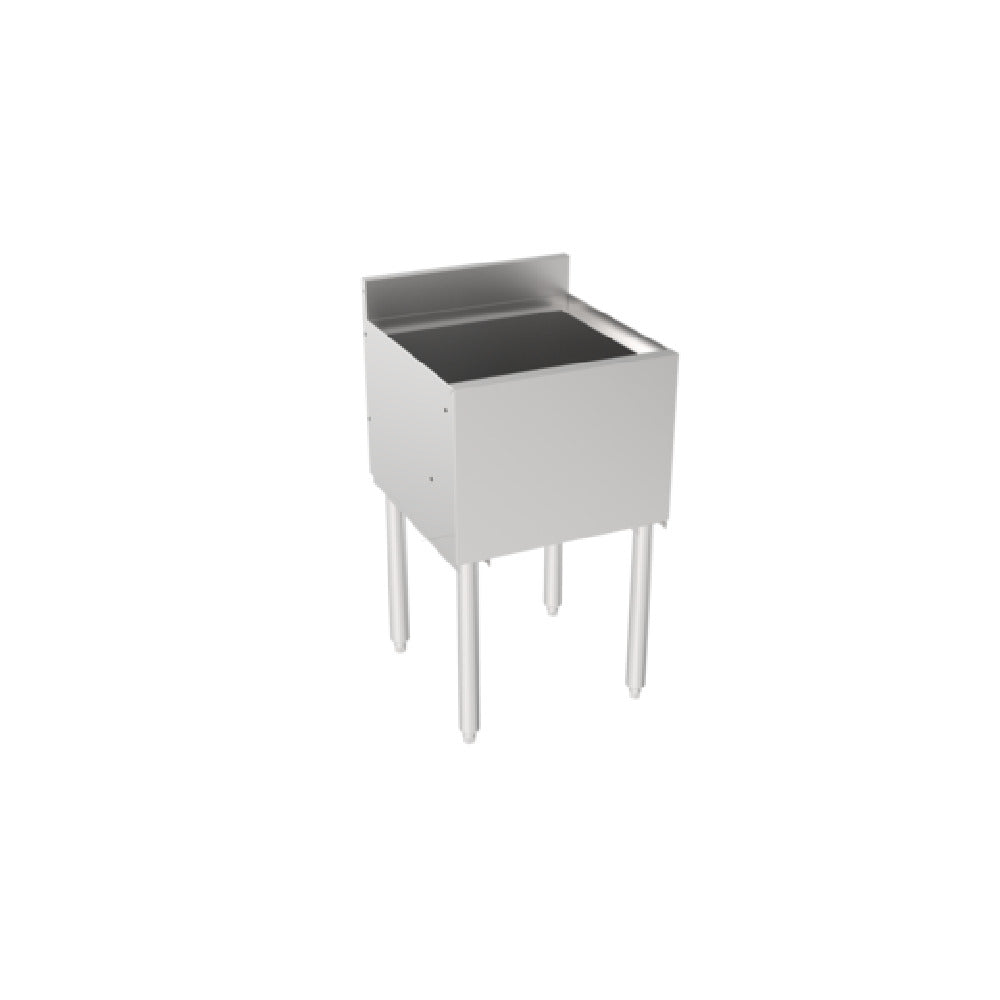 Krowne 18-18 Silver Series Insulated Ice Bin With Full Sliding Cover 18" W X 12" Deep X 22.5” Front To Back Depth