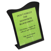 Hubert 33447 - Sign Holder/Easel, 8-1/2" X 11"H, Double Curve