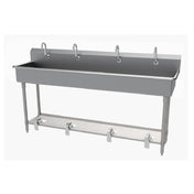 Advance Tabco FC-FM-96FV Multiwash Hand Sink Splash Mount Faucet Provision With Toe-operated Push Valve