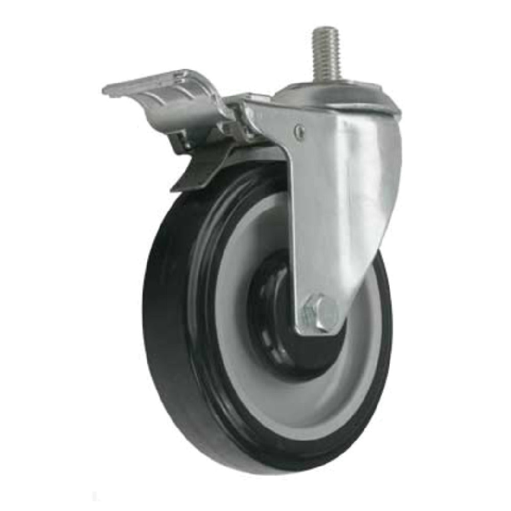 Forbes Industries 6045-ST\BK Replacement Caster 5" Dia. Black Wheel