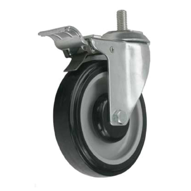 Forbes Industries 6045-ST\BK Replacement Caster 5" Dia. Black Wheel