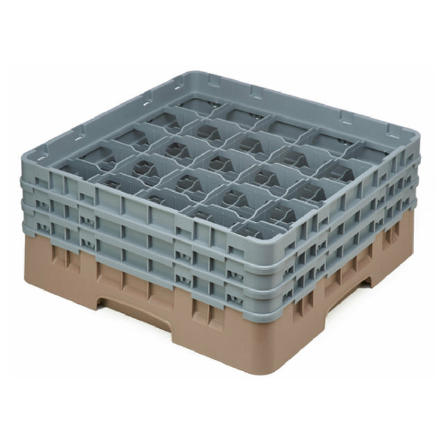 Cambro 25S638184 Camrack® Glass Rack With (3) Soft Gray Extenders Full Size