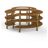 Steelite MGCMSB01BBXF Mogogo Buffet Solutions Modular Market Station 4-tier 81-1/2" Dia. X 41"H