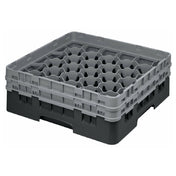 Cambro 30S434110 Camrack® Glass Rack With (2) Soft Gray Extenders Full Size