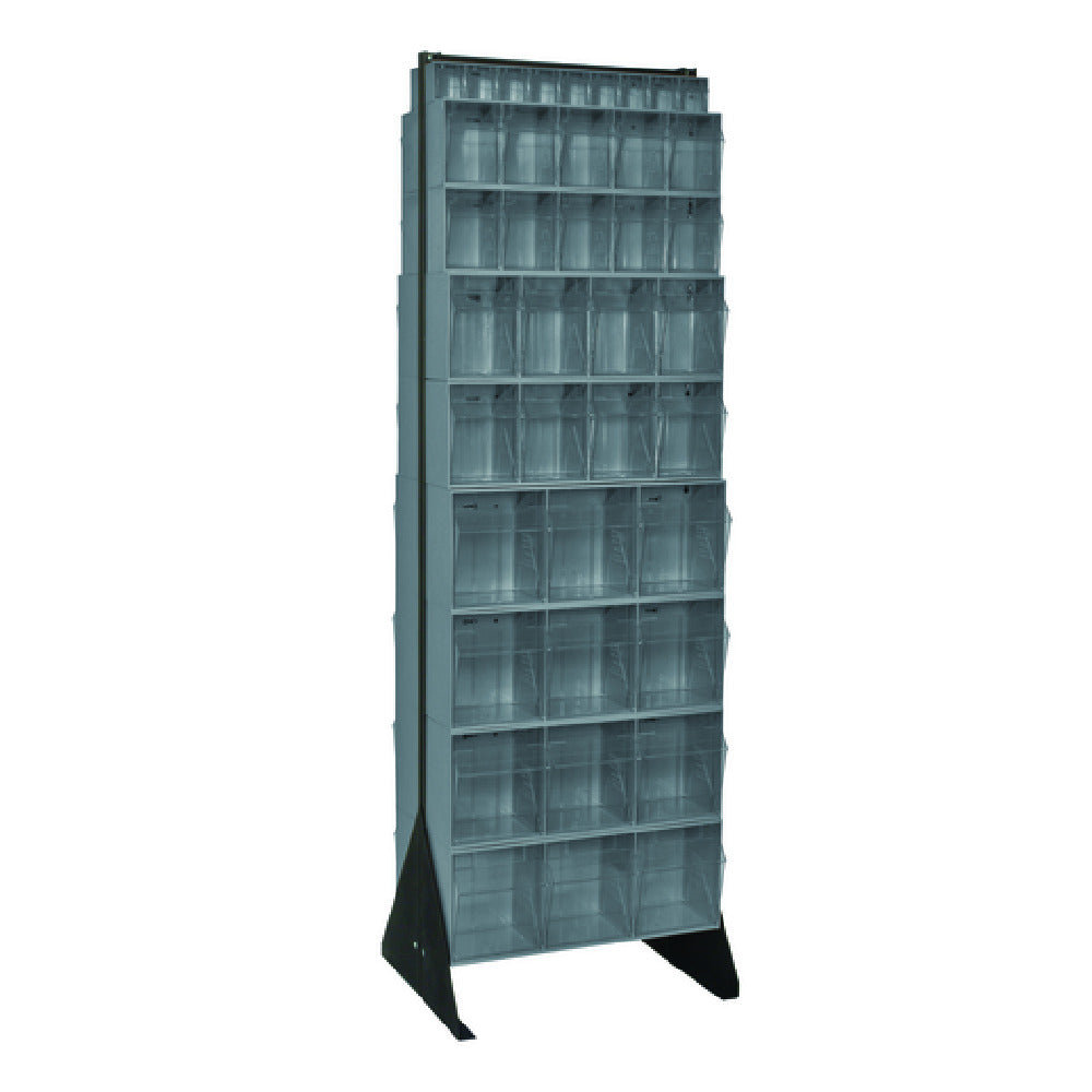 Quantum QFS270-72GY Tip Out Bin Floor Stand Double-sided 20-1/4"D X 23-5/8"W X 75"H