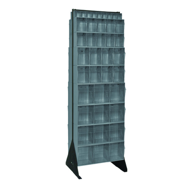 Quantum QFS270-72GY Tip Out Bin Floor Stand Double-sided 20-1/4"D X 23-5/8"W X 75"H