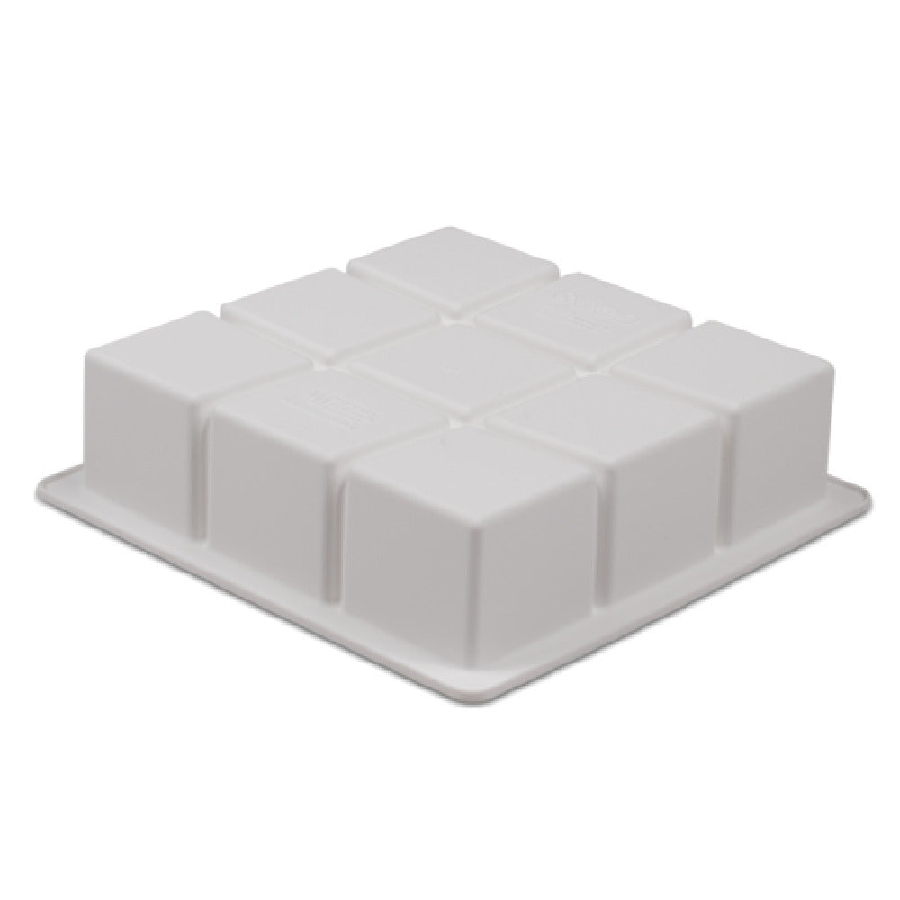 JB Prince M681 P Cubik Mold Makes (1) 6-3/4" Square Cube Flexible