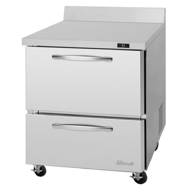 Turbo Air PWR-28-D2-N PRO Series Worktop Refrigerator One-section 6.8 Cu.ft. Capacity