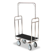 Forbes Industries H1210-8C Economy Luggage Cart Chrome Plated Superstructure Carpet