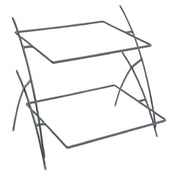 Hubert 44676 - ARCtistic Display Stand, 2-tier, 16" X 15" X 14-1/2"H